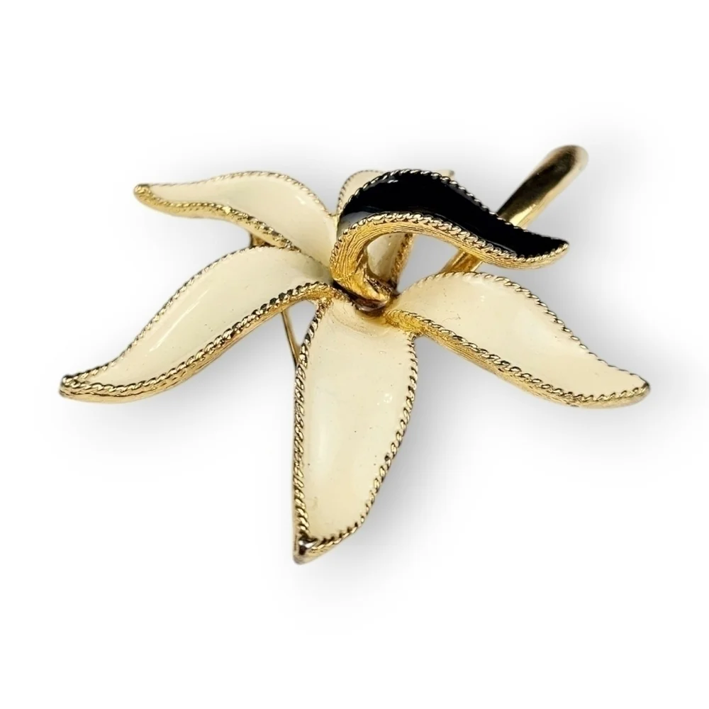 Vintage enamel gold